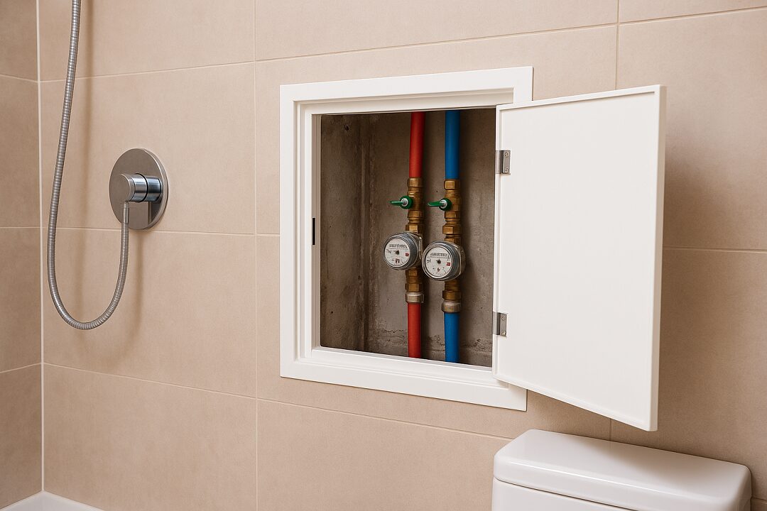 Painel Shaft Aberto em Banheiro Moderno